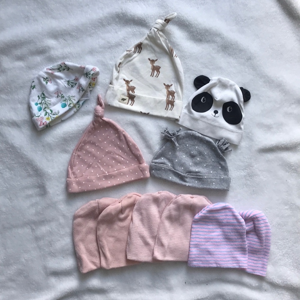 Bundle of Baby Girl Hats
